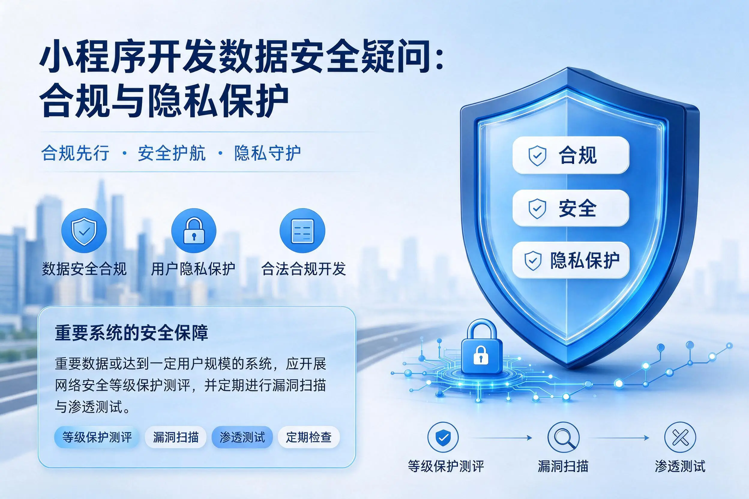 盘锦小程序开发数据安全疑问：合规与隐私保护