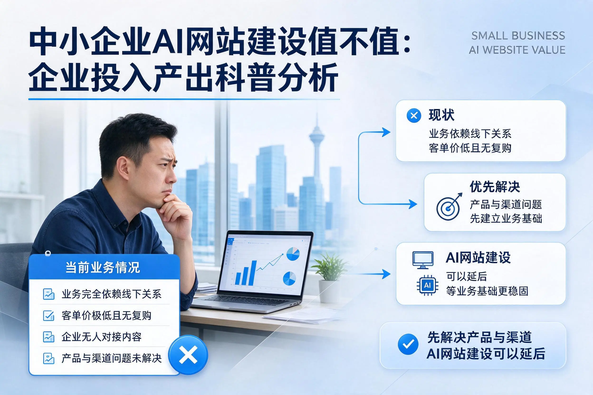 中小企业AI网站建设值不值：盘锦企业投入产出科普分析