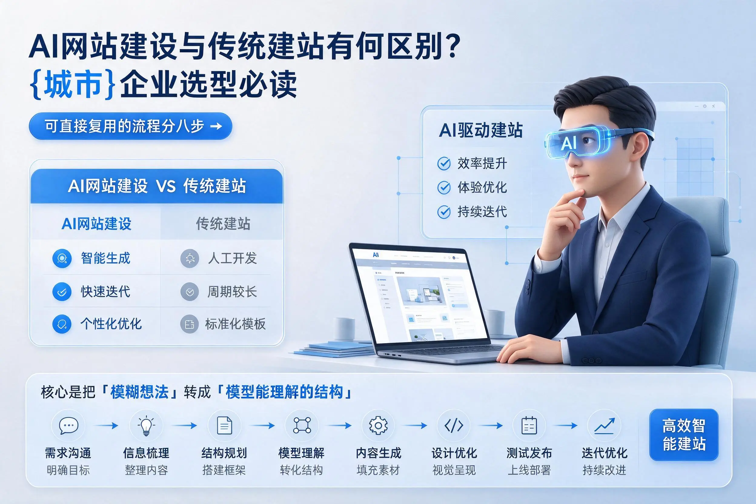 AI网站建设与传统建站有何区别？盘锦企业选型必读